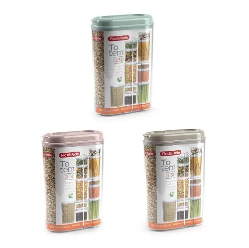PlasticForte® Recipiente Totem 1,5L Ps21