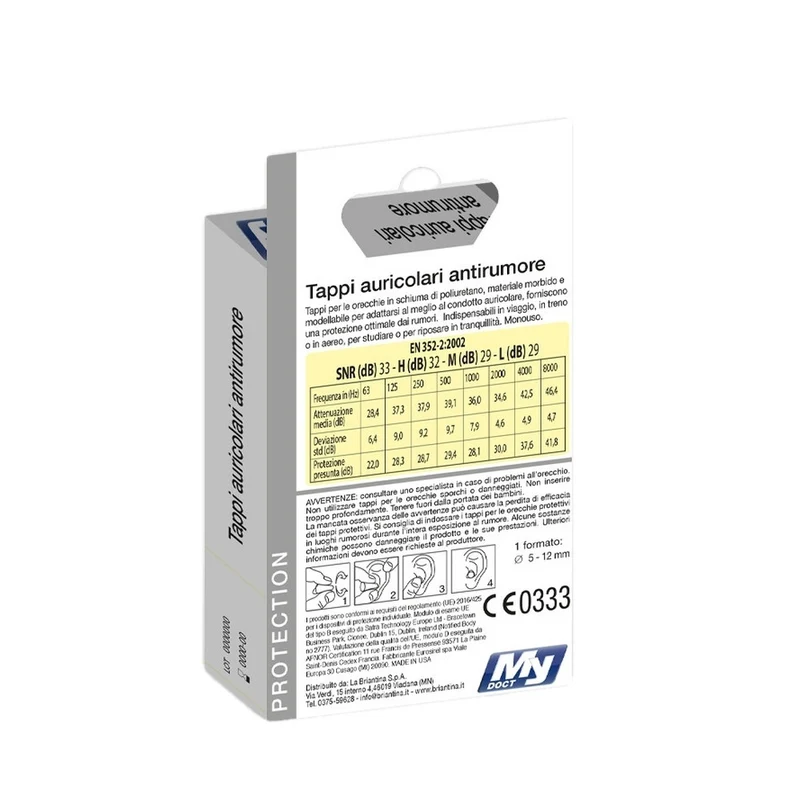 MyDoct Tappi Auricolari Antirumore 4Pz.