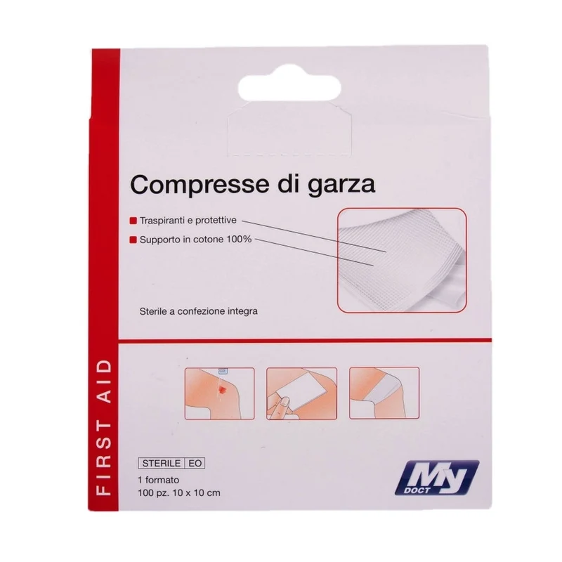 MyDoct Compresse Di Garza 10X10Cm 100Pz.