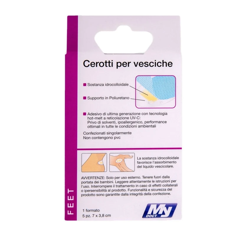 MyDoct Cerotti Per Vesciche 7X3,8 Cm 5Pz.
