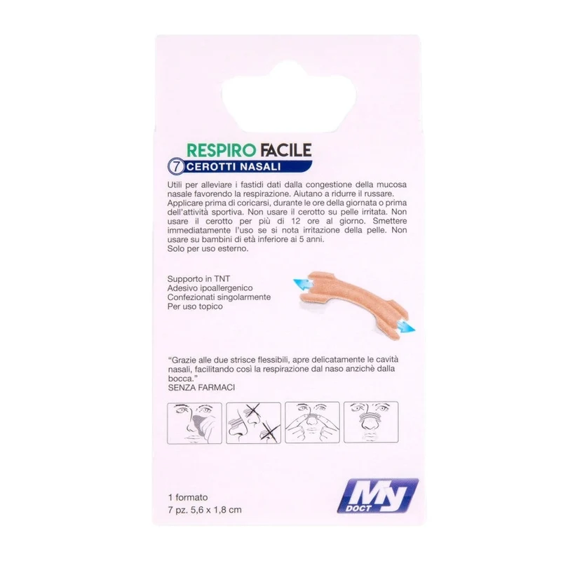 MyDoct Cerotti Nasali 7Pz 5,6x1,8 Cm