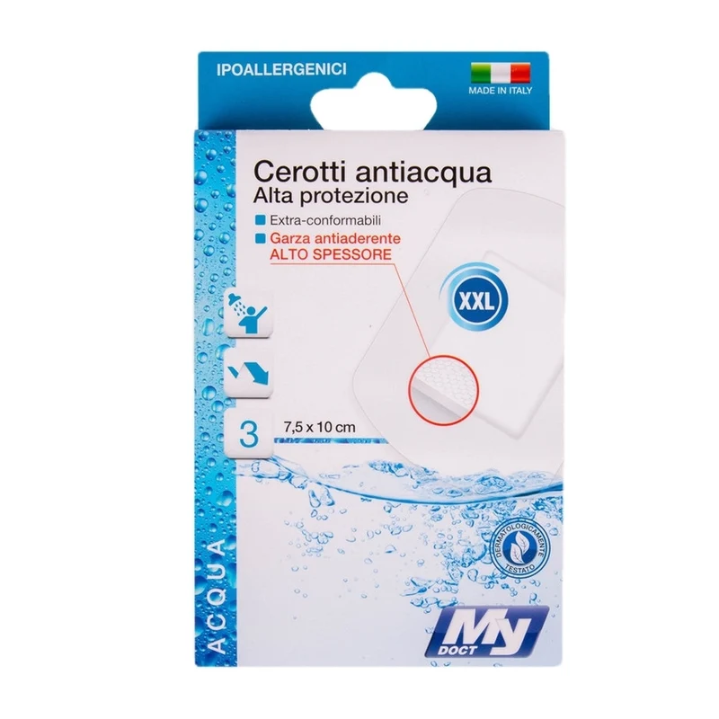 MyDoct Cerotti Antiacqua 7.5X10Cm 3Pz.