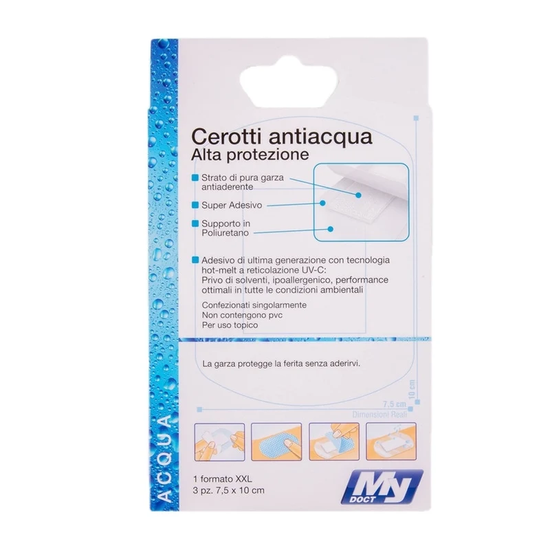 MyDoct Cerotti Antiacqua 7.5X10Cm 3Pz.