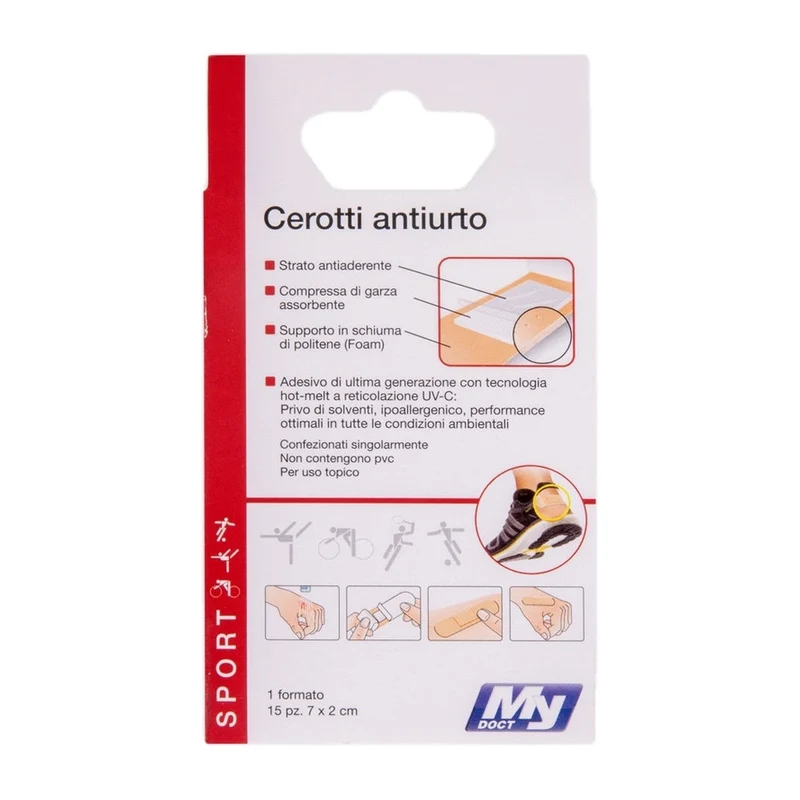 MyDoct Cerotti Medi Sport Colore Pelle 15Pz