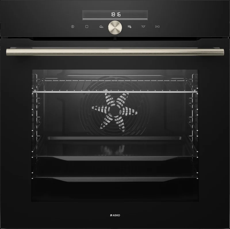 Ⓜ️🔵🔵🔵 Asko OT 86331 BG - Forno multifunzione Pure Line, Vetro ceramica nero, 60cm, 77 litri, Nuova Classe A+