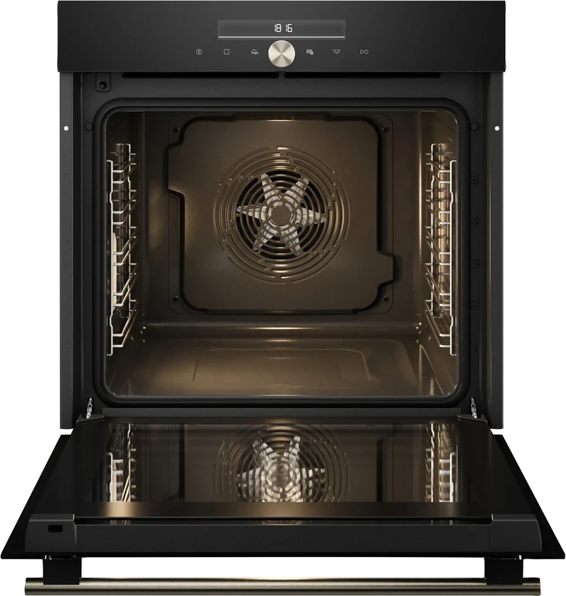 Ⓜ️🔵🔵🔵 Asko OT 86331 BG - Forno multifunzione Pure Line, Vetro ceramica nero, 60cm, 77 litri, Nuova Classe A+