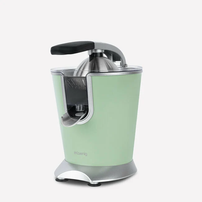 Ⓜ️🔵🔵🔵 H.Koenig AGR88 - [📦🚨Spedizione immediata!🚚💨] Spremiagrumi altissima qualità, SENZA BPA GARANTITO, corpo in acciaio inox, rivestimento VERDE OPACO, lavabile in LAVASTOVIGLIE, con BRACCIO IN ACCIAIO INOX ROBUSTISSIMO