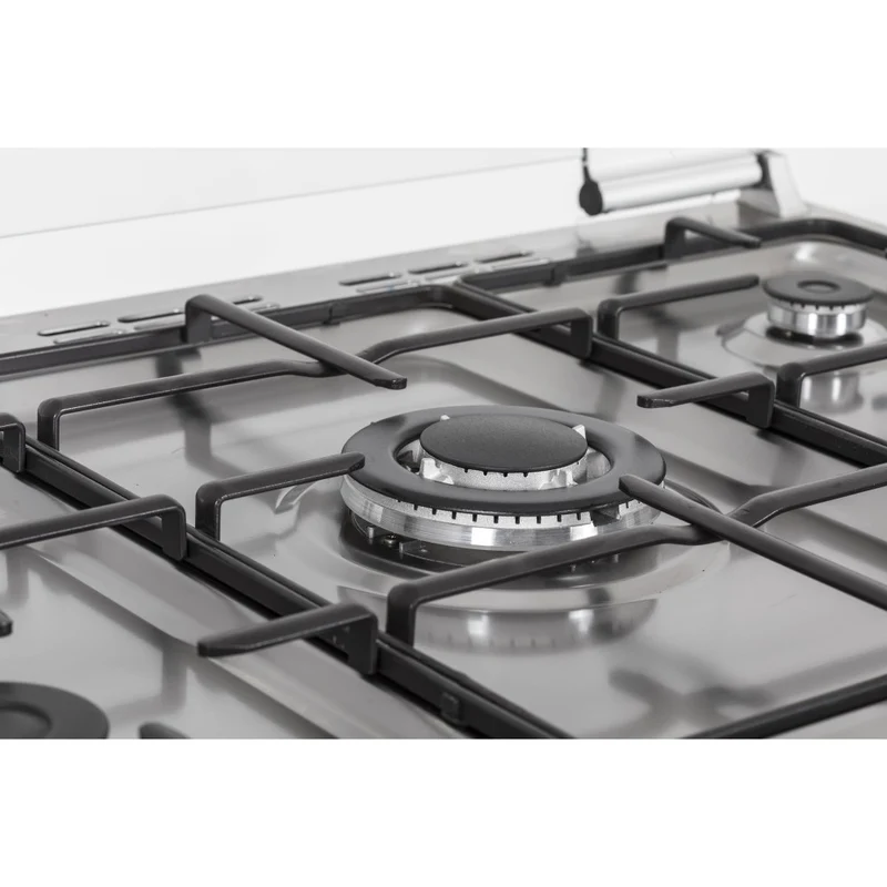 Ⓜ️🔵🔵🔵 LA GERMANIA SE965EX - Cucina ACCIAIO INOX 90 cm, tuttoforno elettrico, 5 fuochi gas SENZA COPERCHIO, Classe A