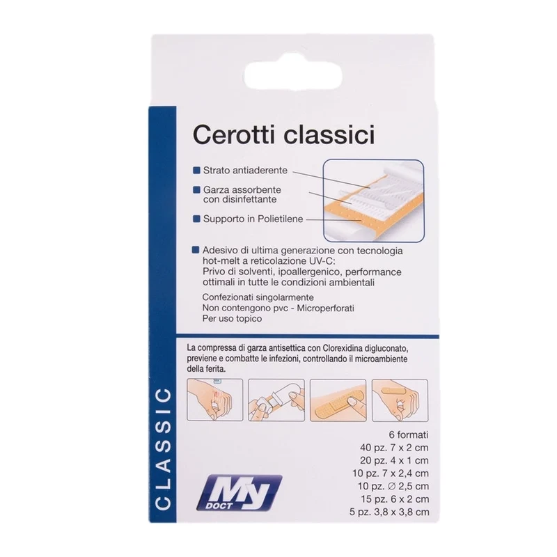 MyDoct Cerotti Classic 100Pz Antisettico