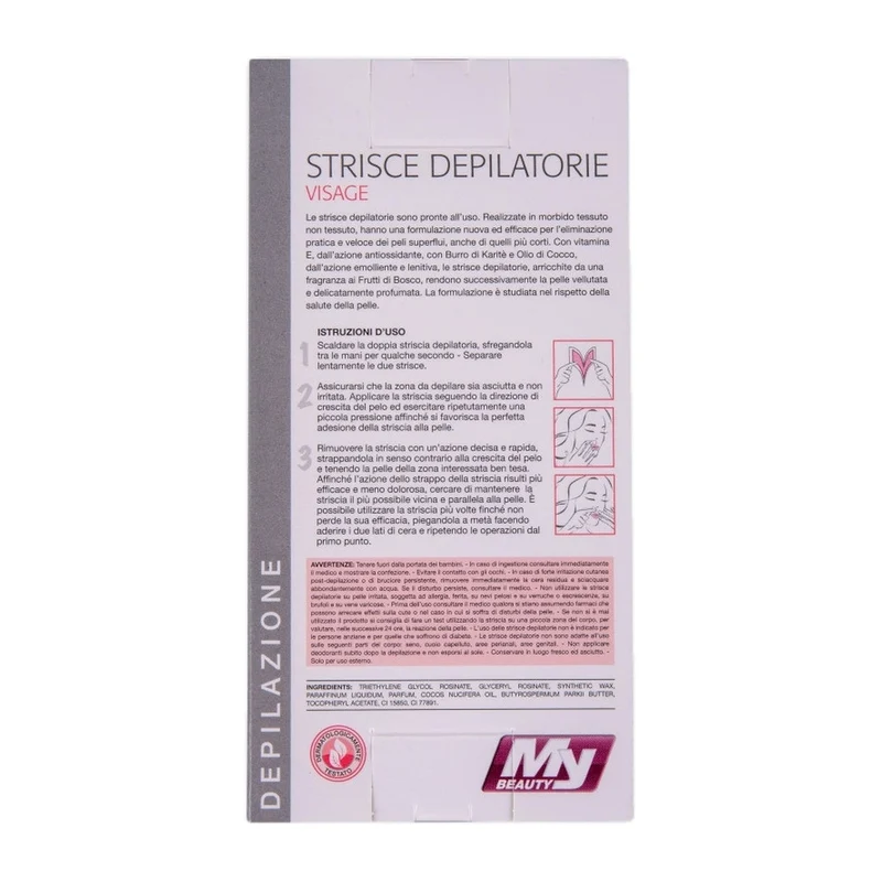 MyBeauty Strisce Depilatorie Visage 10 Pz