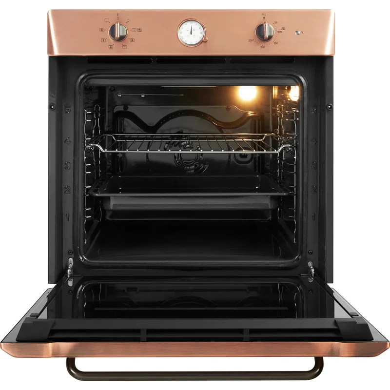 Ⓜ️🔵🔵🔵👌 Hotpoint Ariston FIT 804 H RAME HA - Forno elettrico incasso RAME, cavità smaltata XXL, AUTOPULENTE, Classe A