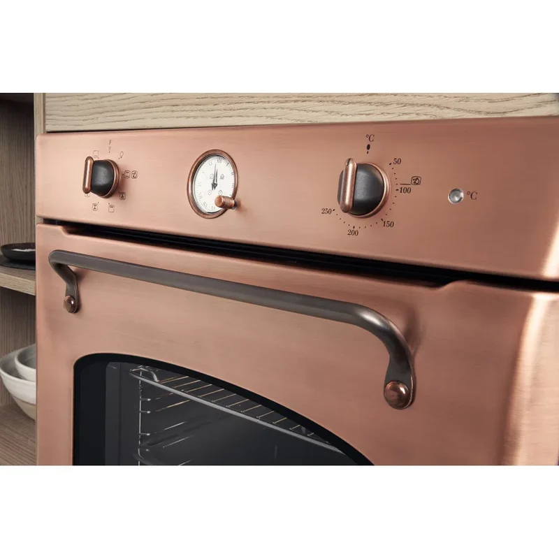 Ⓜ️🔵🔵🔵👌 Hotpoint Ariston FIT 804 H RAME HA - Forno elettrico incasso RAME, cavità smaltata XXL, AUTOPULENTE, Classe A