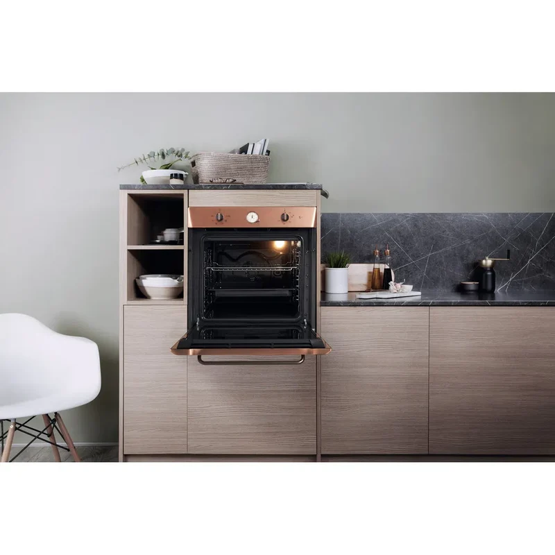 Ⓜ️🔵🔵🔵👌 Hotpoint Ariston FIT 804 H RAME HA - Forno elettrico incasso RAME, cavità smaltata XXL, AUTOPULENTE, Classe A
