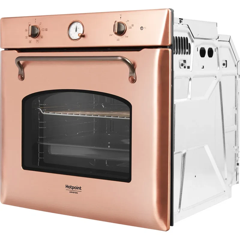 Ⓜ️🔵🔵🔵👌 Hotpoint Ariston FIT 804 H RAME HA - Forno elettrico incasso RAME, cavità smaltata XXL, AUTOPULENTE, Classe A
