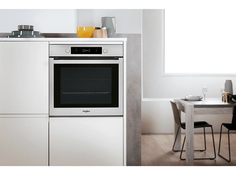 Ⓜ️🔵🔵🔵👌 Whirlpool OAKZ9 156 P IX - Forno incasso PIROLITICO, INOX E TRIPLO VETRO, programma PIZZA, 60cm, Classe A