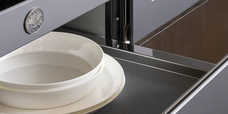 Ⓜ️🔵🔵🔵 BERTAZZONI WD60X - Cassetto Scaldavivande, Acciaio Inox, 60x15cm, Serie Modern, Cap. 25 kg