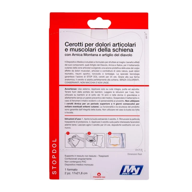 MyDoct Cerotti Dolori Articolari/Muscolari Schiena 2Pz