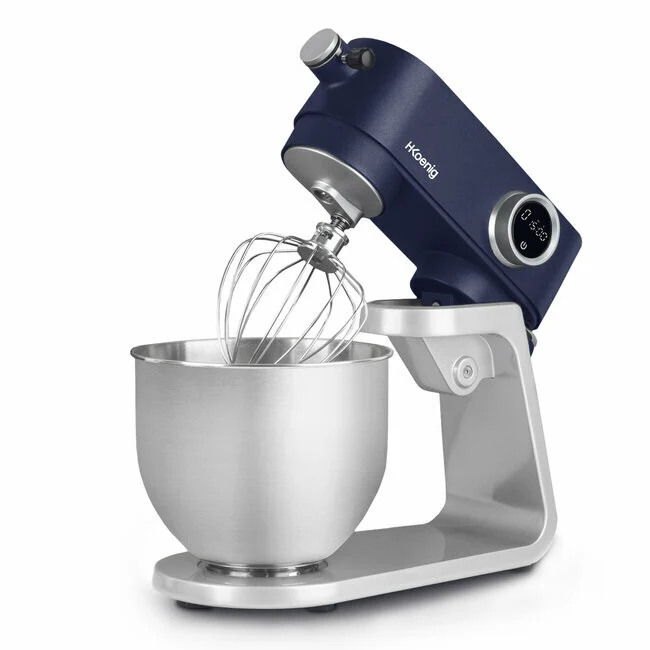 Ⓜ️🔵🔵🔵 H.Koenig KM126 - Impastatrice planetaria PROFESSIONALE, colore BLU OPACO, robustissima TUTTA IN METALLO alto spessore, 5 lt