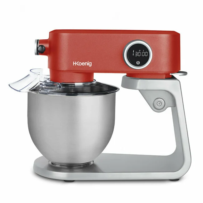 Ⓜ️🔵🔵🔵 H.Koenig KM124 - [📦🚨Spedizione immediata!🚚💨] Impastatrice planetaria PROFESSIONALE, colore ROSSO OPACO, robustissima TUTTA IN METALLO alto spessore, 5 lt