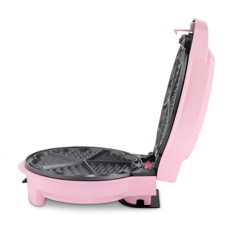 Ⓜ️🔵🔵🔵 Weasy KID400 - Piastra rosa per dolcetti con 4 stampi differenti intercambiabili (donut, waffle, cupcakes o muffin)