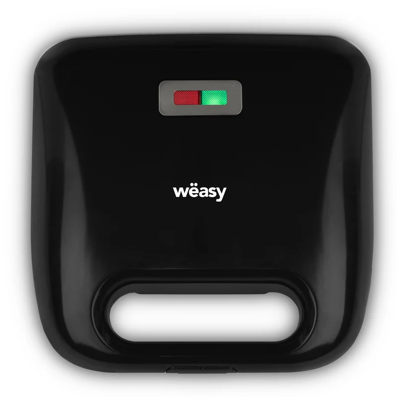 Ⓜ️🔵🔵🔵 Weasy JOY600 - Piastra per sandwich con 4 griglie differenti intercambiabili (sandwich, waffle, grill e ciambelle)