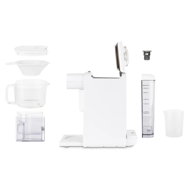 Ⓜ️🔵🔵🔵 H.Koenig NATY210 - Produttore di latte vegetale, CON RICETTARIO, SENZA BPA, lavabile in lavastoviglie, puoi usare soia, avena, riso, noci, semi o frutta secca!