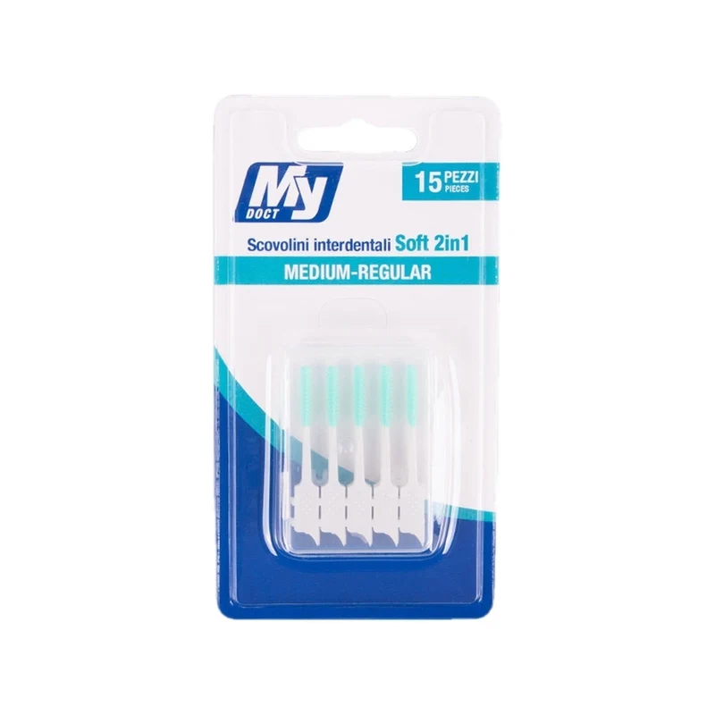 MyDoct Scovolini Interdentali Soft 2In1 Medium/Regular 15Pz