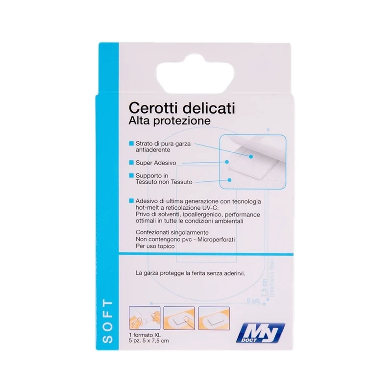 MyDoct Cerotti Soft Tnt Bianchi 7.50X5Cm 5Pz