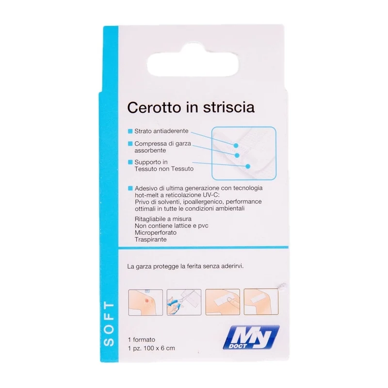 MyDoct Cerotto Striscia Tnt 10X6 Cm
