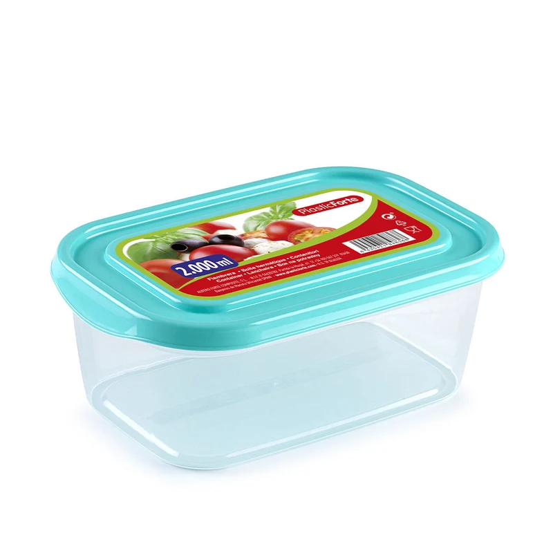 PlasticForte® Contenitore Basic Rettangolare 2L