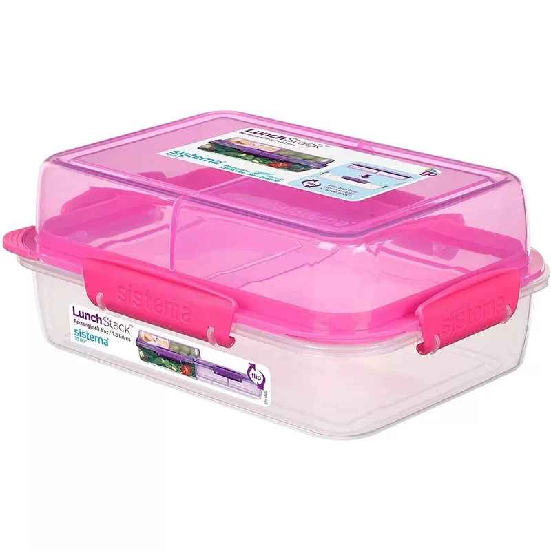 Sistema® P/Pranzo Pp To Go 3P Stack 1,8 L