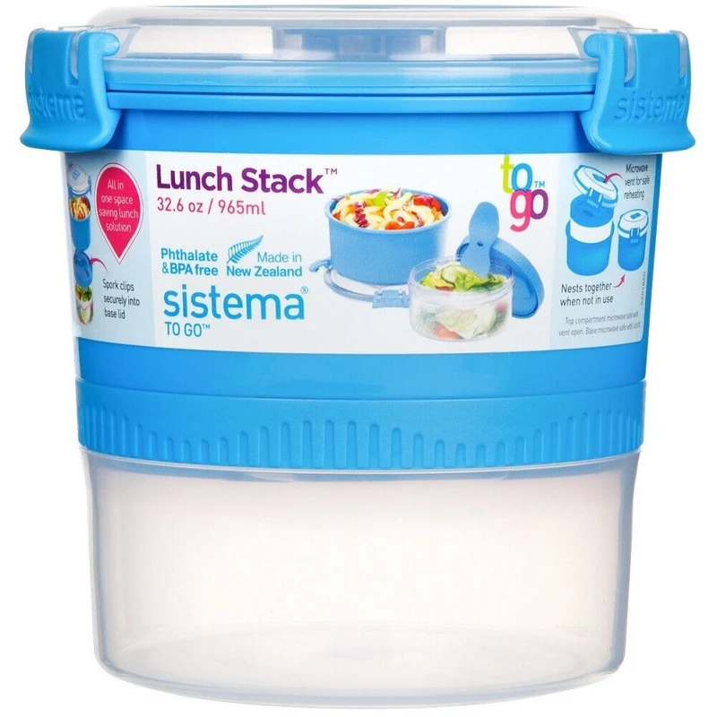Sistema® P/Pranzo Pp ToGo 2P Stack 0,9 L