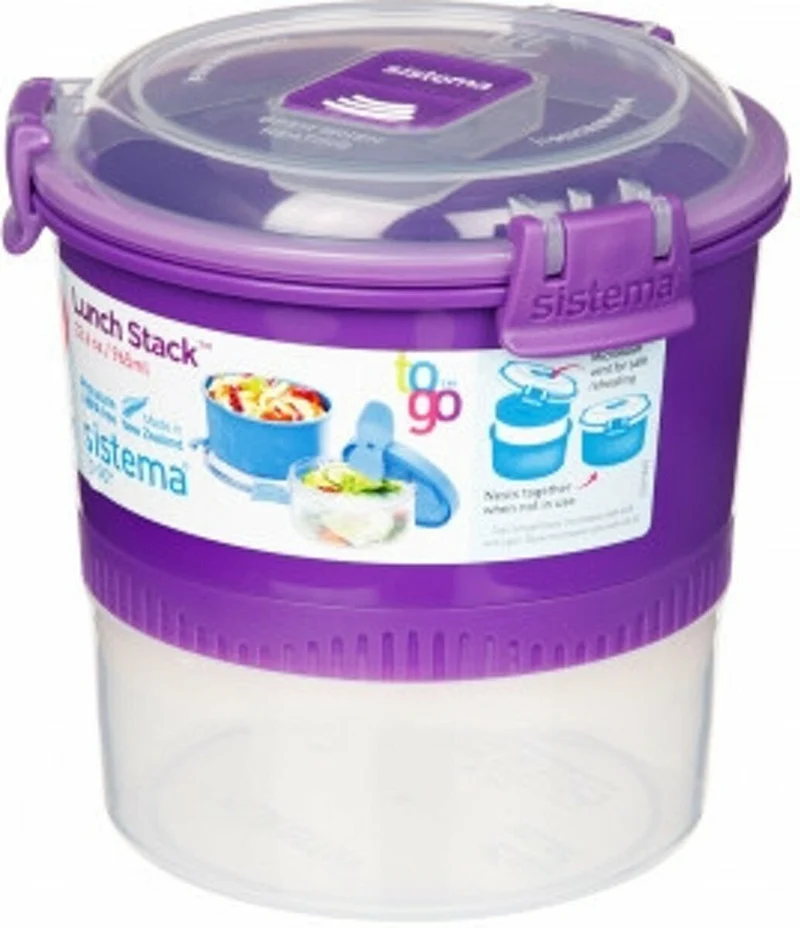 Sistema® P/Pranzo Pp ToGo 2P Stack 0,9 L