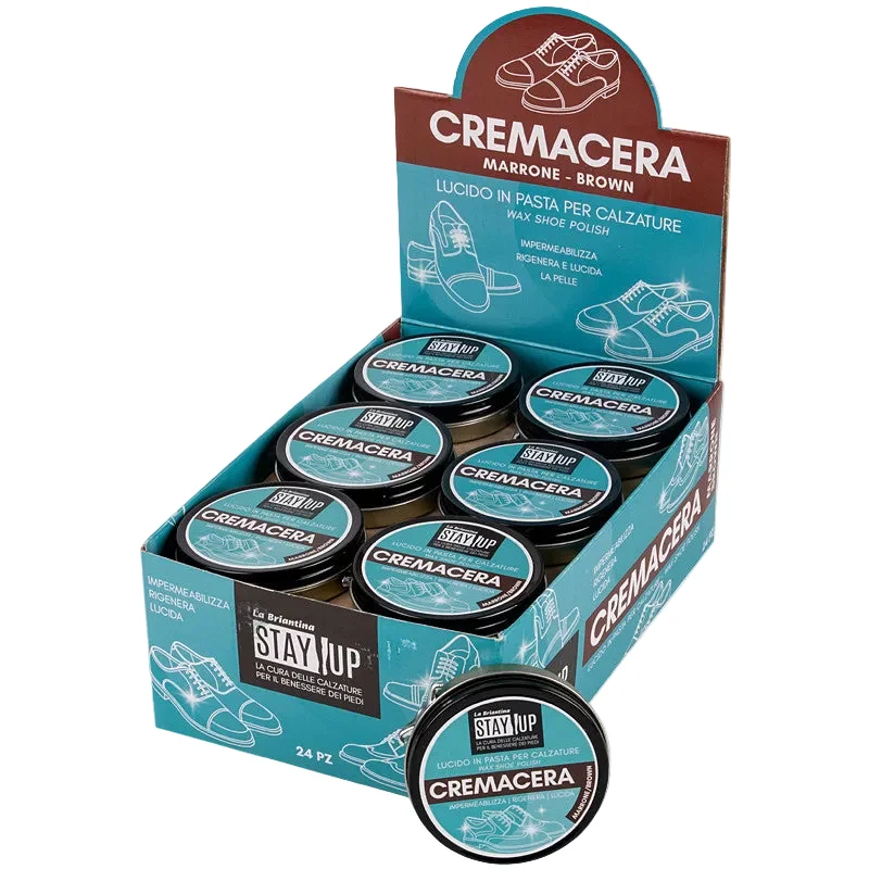 Brillà Lucido Cremacera Marrone Per Calzature