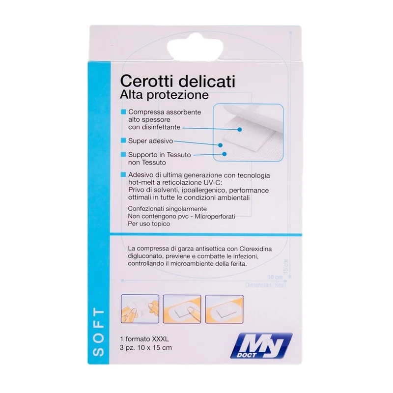 MyDoct Cerotti Soft Tnt Xxxl 10X15Cm 3 Pz