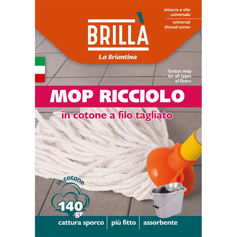 Brillà Ricambio mop ricciolo-mop 140 gr