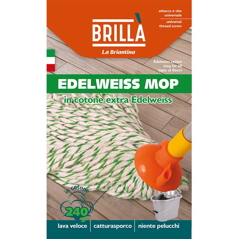 Brillà Ricambio mop Edelwels gr.260 filo in cotone