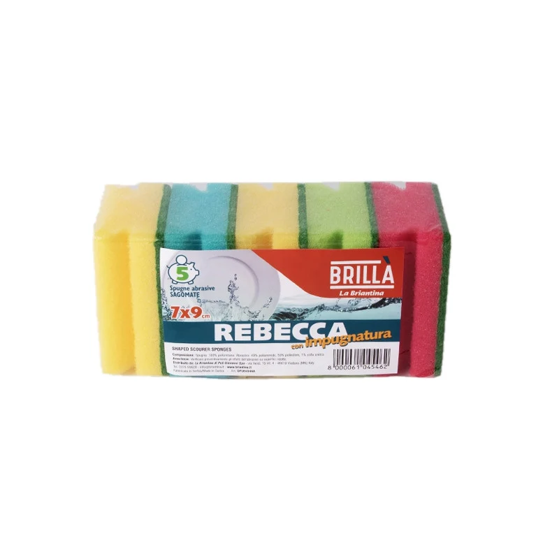 Brillà Spugne abrasive impugnatura rebecca 5 pz