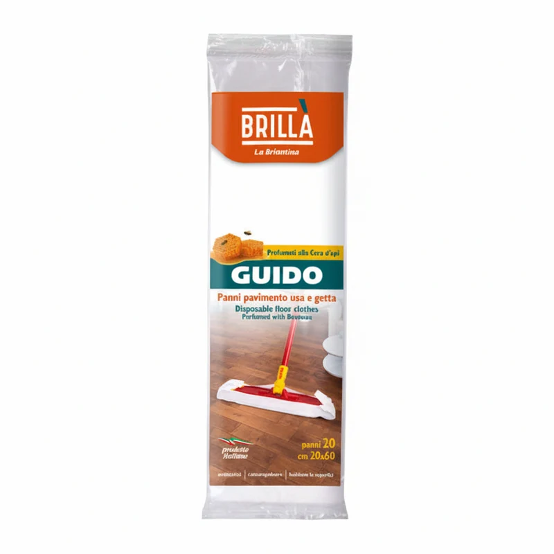 Brillà Panni Pavimento Guido 20Pz. Cera Di Api