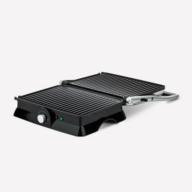 Ⓜ️🔵🔵🔵 H.Koenig GR20 - [📦🚨Spedizione immediata!🚚💨] Bistecchiera e grill INOX, apertura a 180 gradi