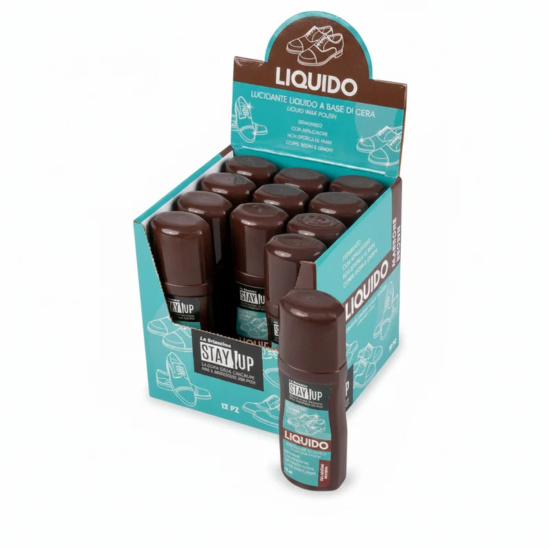 Brillà Lucido Liquido Marrone Per Calzature