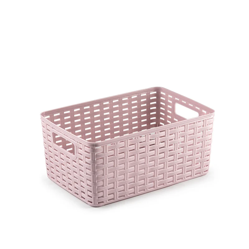 PlasticForte® Cesta Rattan 6L 29X19,5 Cm Surt Vrm