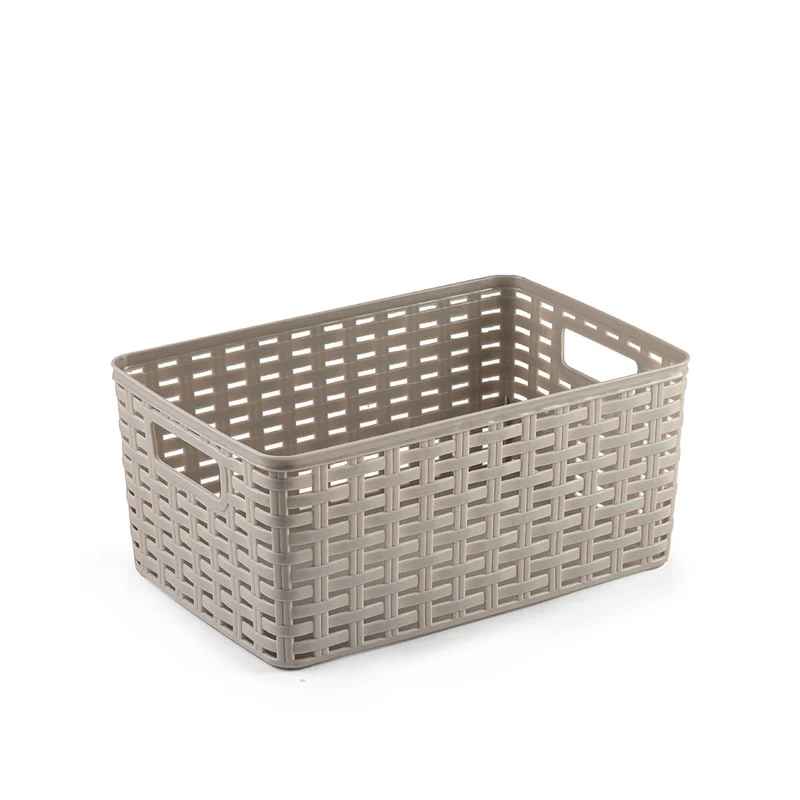 PlasticForte® Cesta Rattan 6L 29X19,5 Cm Surt Vrm
