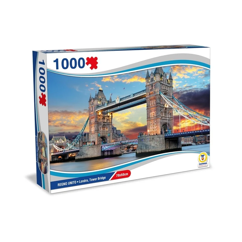 Puzzle Regno Unito Londra Tower Bridge 70X50Cm 1000 Pz