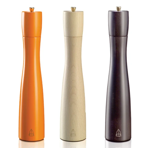 Ⓜ️🔵🔵🔵👌 Tre Spade Tancredi MD30 - Macinino Macinapepe prodotto artigianalmente in Italia, 30 cm, legno di faggio certificato PEFC, color legno chiaro naturale, macine garantite 25 anni