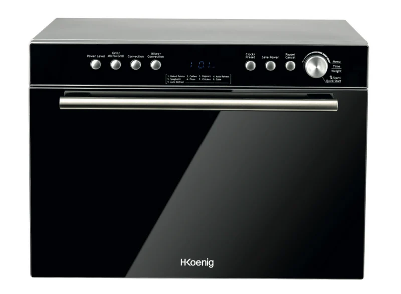 Ⓜ️🔵🔵🔵👌 H.Koenig VIO34 - Forno a microonde CON GRILL a convezione combinato grill, 34 litri, diametro piatto 31,5 cm