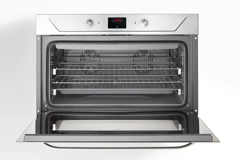 Ⓜ️🔵🔵🔵 Alpes F900 - Forno elettrico da incasso con timer touch control, largo cm 90, con camera di cottura smaltata, capacità 100 litri
