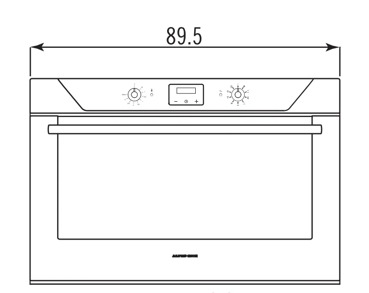 Ⓜ️🔵🔵🔵 Alpes F900 - Forno elettrico da incasso con timer touch control, largo cm 90, con camera di cottura smaltata, capacità 100 litri