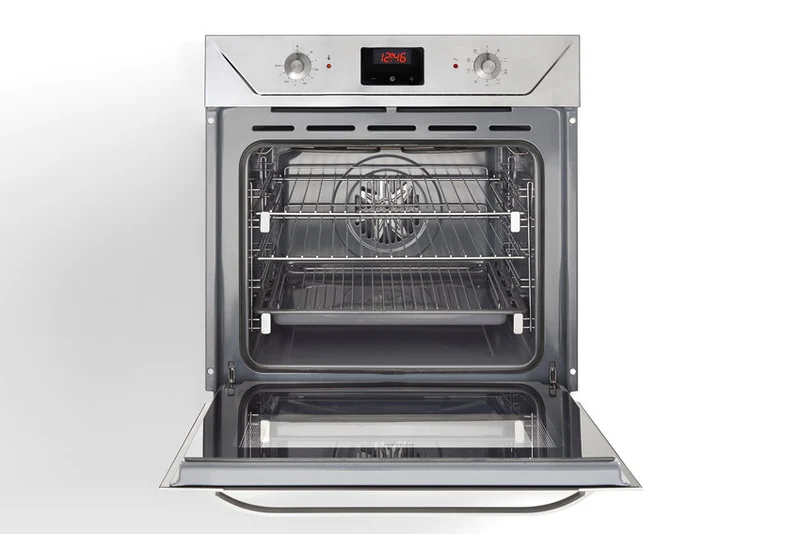 Ⓜ️🔵🔵🔵 Alpes F600 - Forno elettrico da incasso con timer touch control, largo cm 60, con camera di cottura smaltata, capacità 65 litri