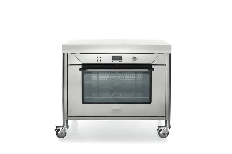 Ⓜ️🔵🔵🔵👌 Alpes F90 - Forno elettrico da incasso, largo cm 90, con camera di cottura in acciaio inox, capacità 104 litri